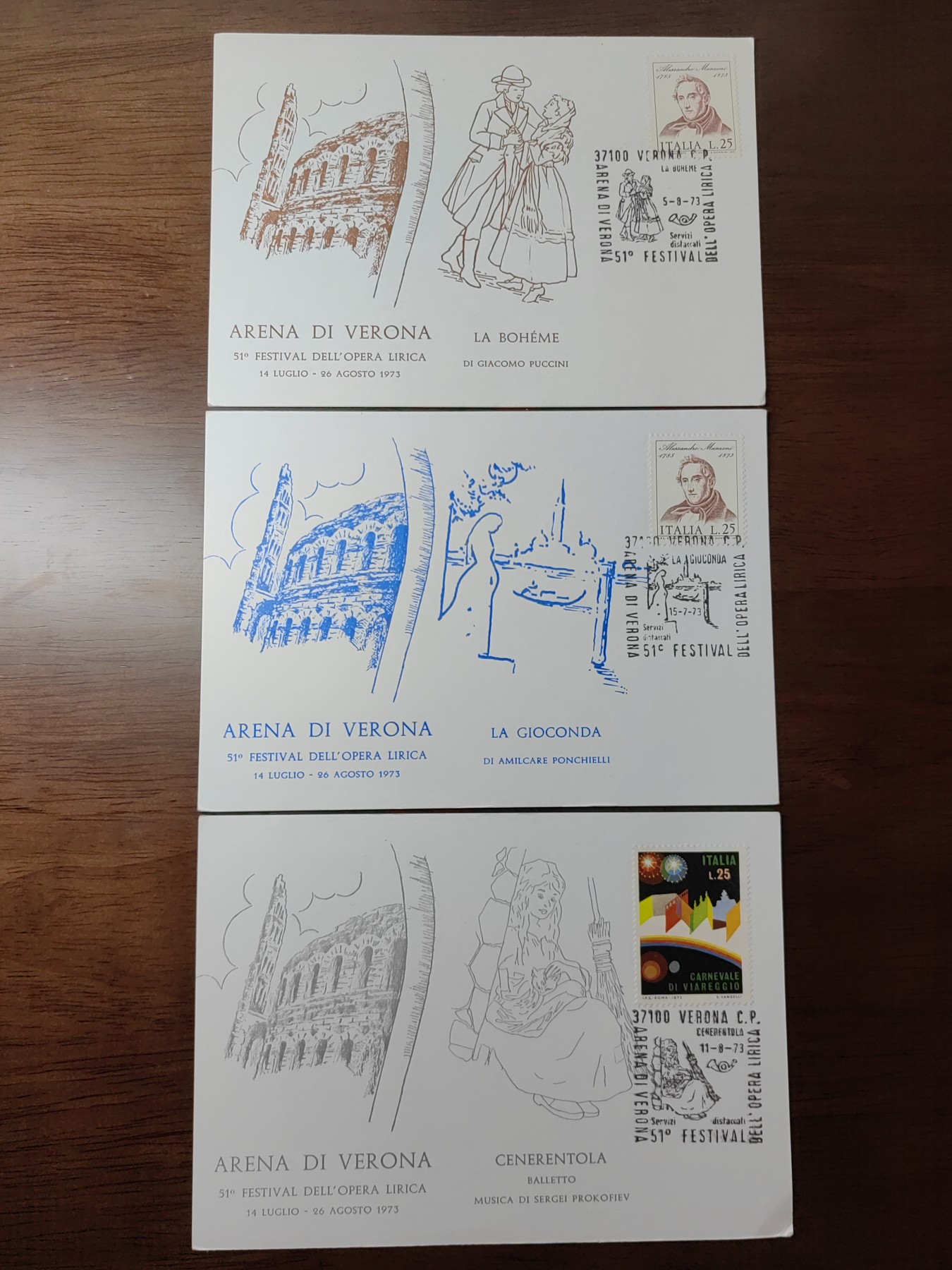 外国邮品精品专场（秒杀）第①②场 意大利 510歌剧节纪念邮片