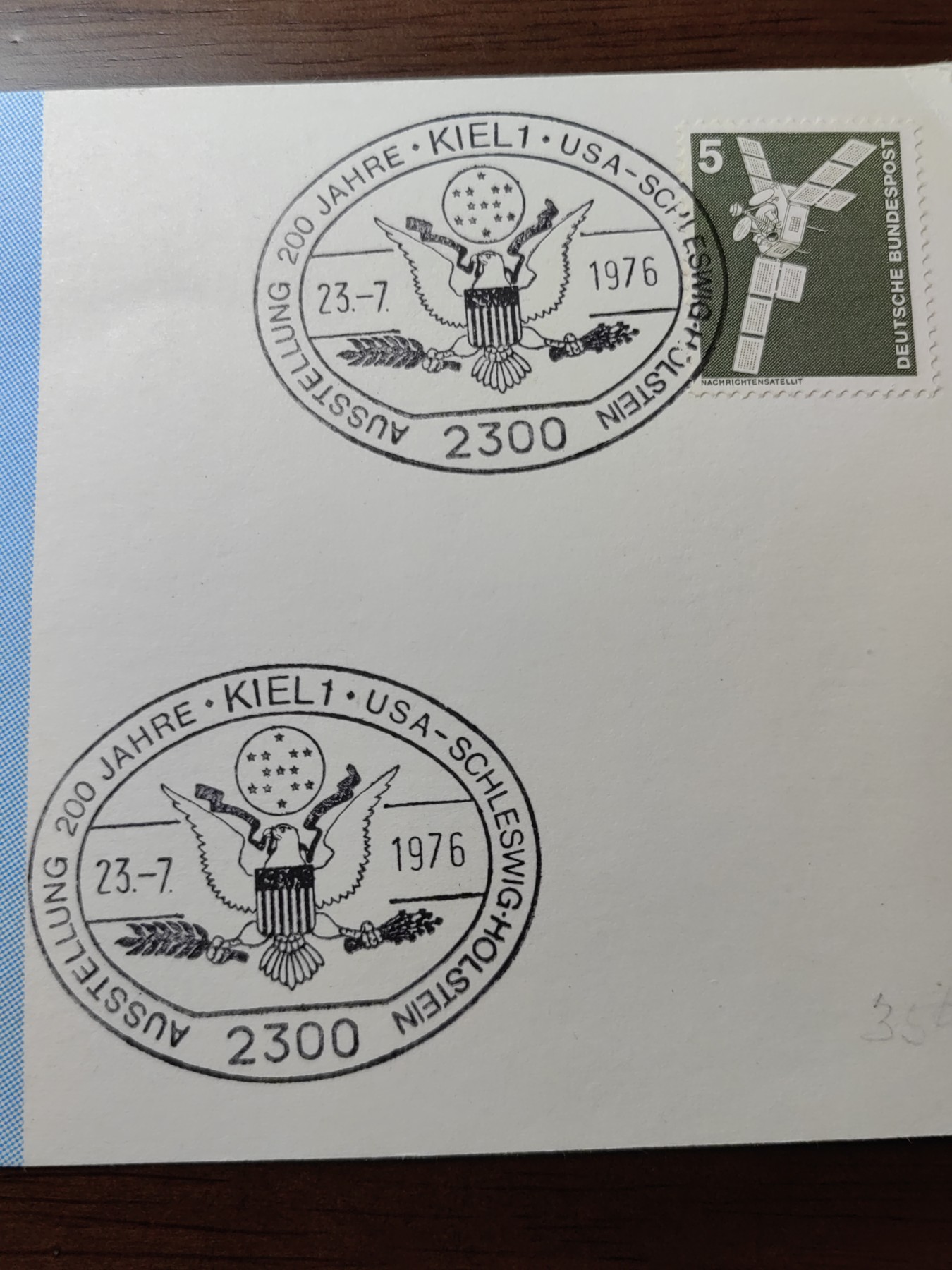 外国邮品精品专场（秒杀）第①②场 1973年美国航空展纪念邮片，邮票是德国的