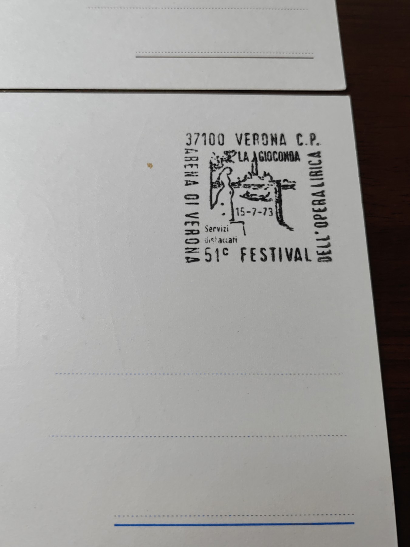 外国邮品精品专场（秒杀）第①②场 意大利 510歌剧节纪念邮片