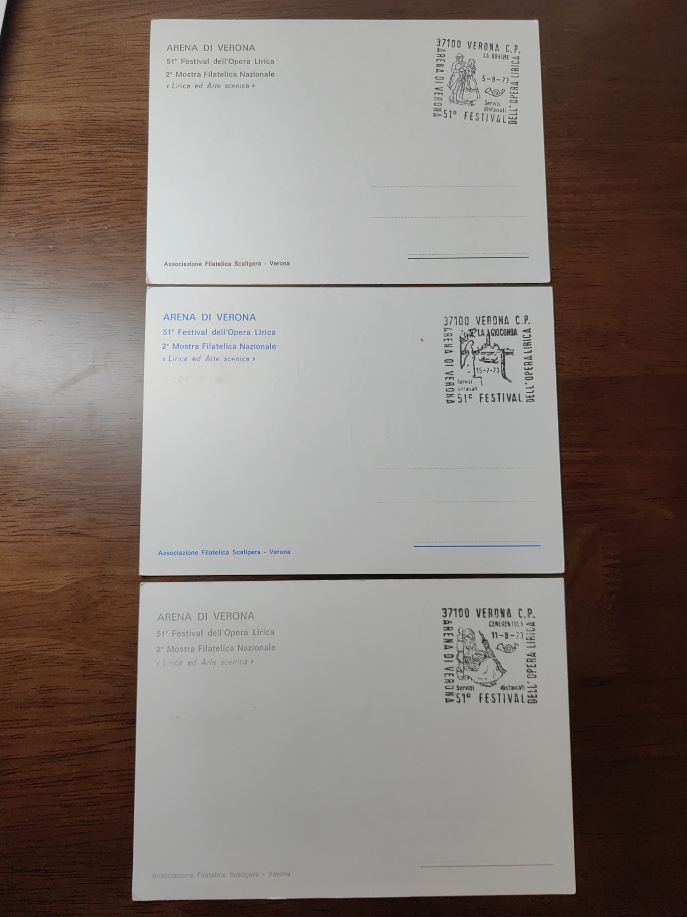 外国邮品精品专场（秒杀）第①②场 意大利 510歌剧节纪念邮片