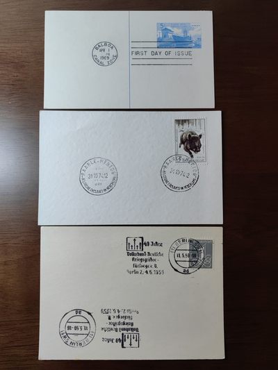 外国邮品精品专场（秒杀）第①②场 - 加拿大，比利时，德国早期邮戳片3件 少见