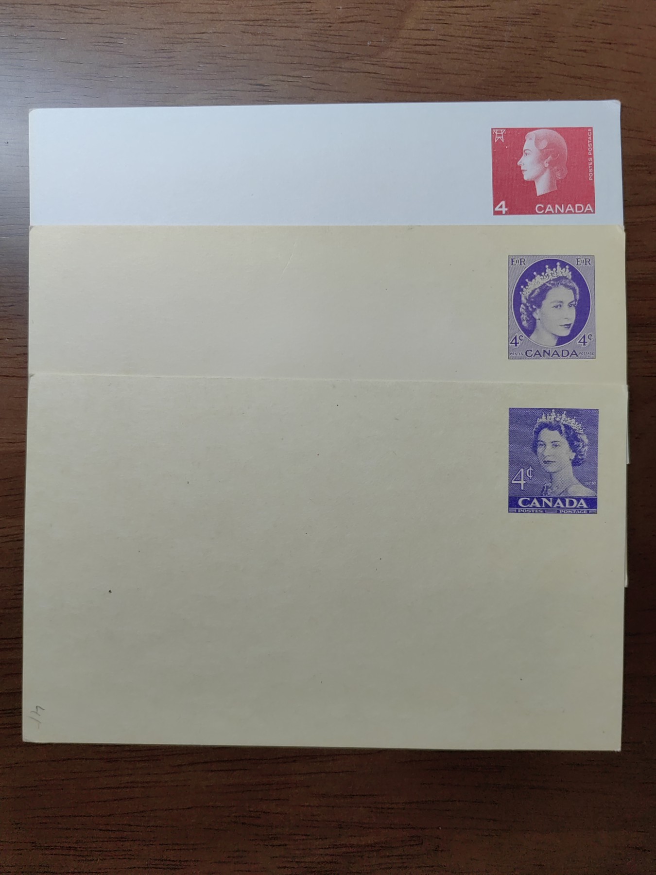外国邮品精品专场（秒杀）第①②场 加拿大50-60年代女皇头像3件（少见不要错过）