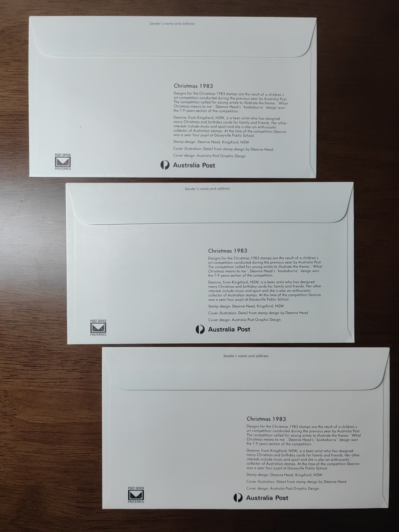 精选邮品专场（秒杀）第①⑧场 澳大利亚1983年 圣诞快乐纪念封