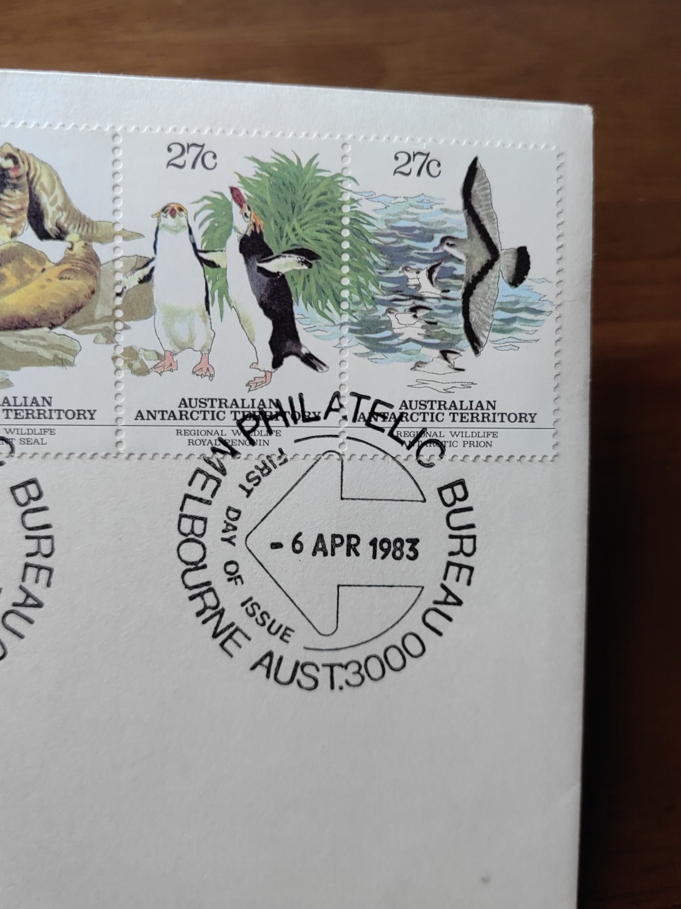 外国邮品精品专场（秒杀）第①②场 1983澳属南极极地动物 连体邮票