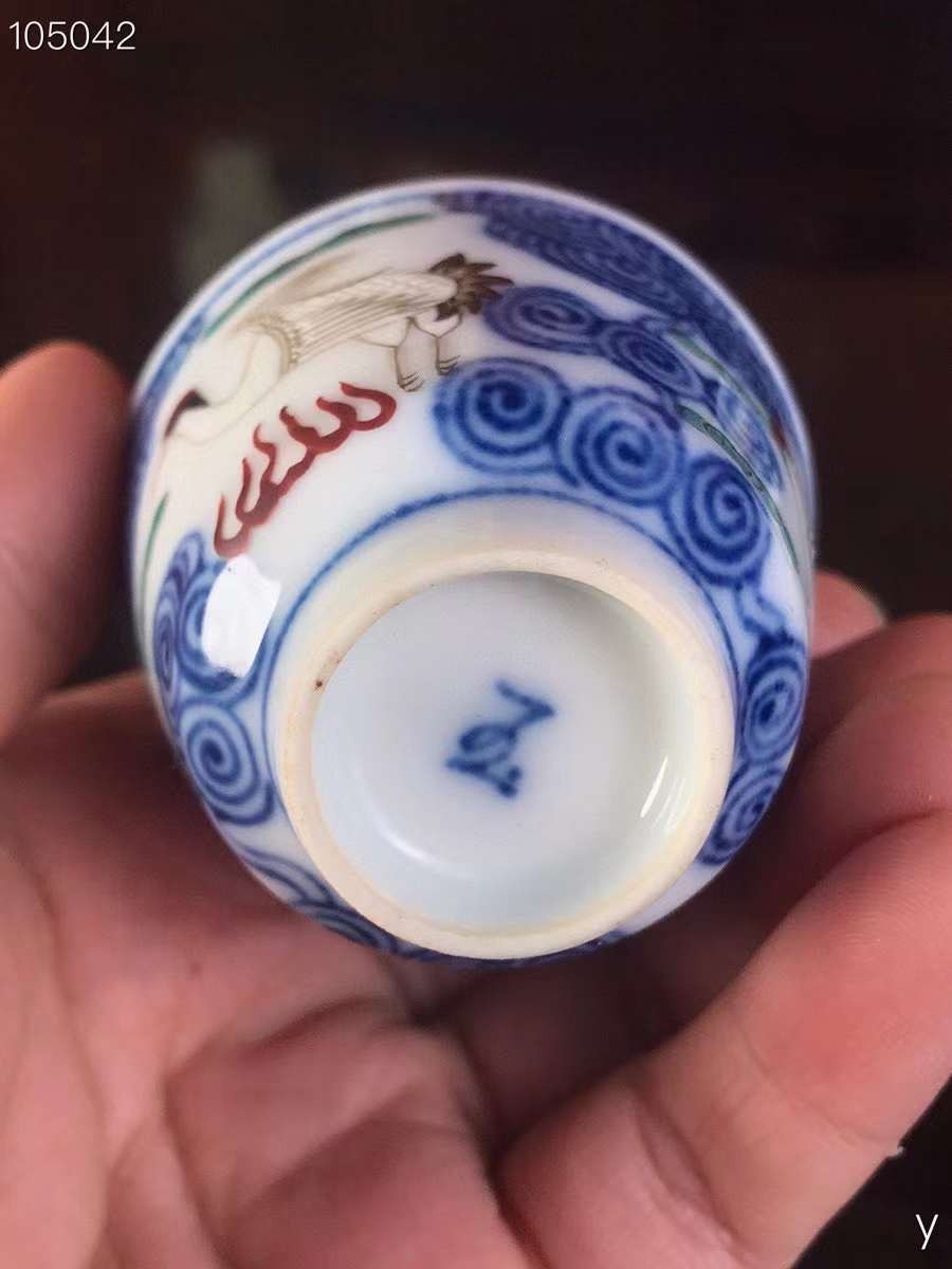 康熙青花小碗，造型端庄周正，敦厚古朴，品相完整，成色如图