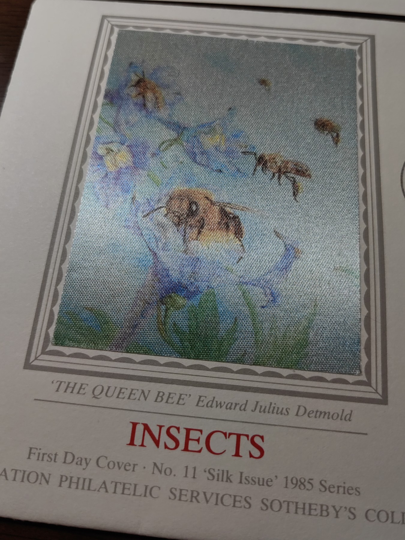 外国邮品精品专场（秒杀）第①②场 澳大利亚1985动物昆虫（丝绸编织蜜蜂图）