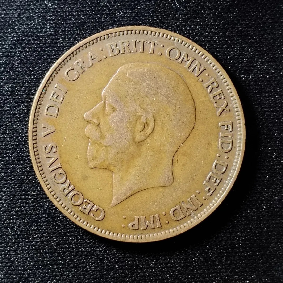 231004专场 英国1便士1930年乔治五世30.8mm铜币欧洲外国大硬币钱币外币4702