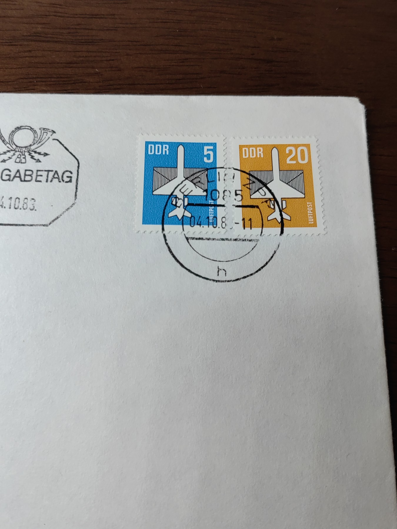 外国邮品精品专场（秒杀）第①②场 80年代东德纪念邮封2件