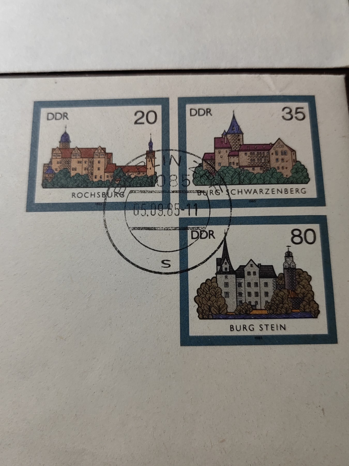 外国邮品精品专场（秒杀）第①②场 80年代东德纪念邮封2件