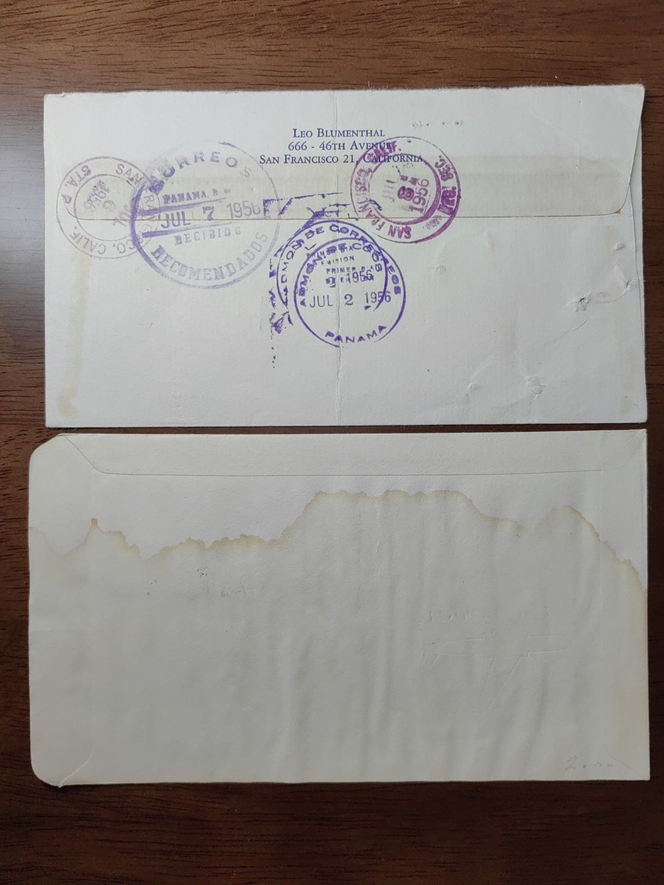 外国邮品精品专场（秒杀）第①②场 50年代匈牙利'巴拿马实寄邮封（少见）