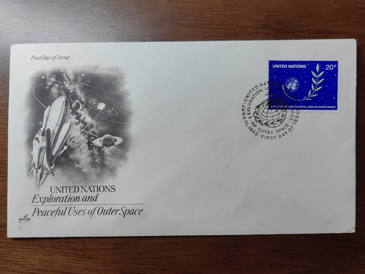 外国精品邮封（拍卖）第②③场 联合国日内瓦1982年 国际外层空间