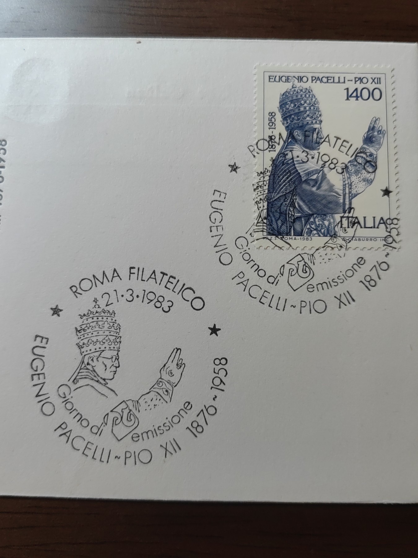 外国邮品精品专场（秒杀）第①②场 意大利1983 教皇纪念邮封