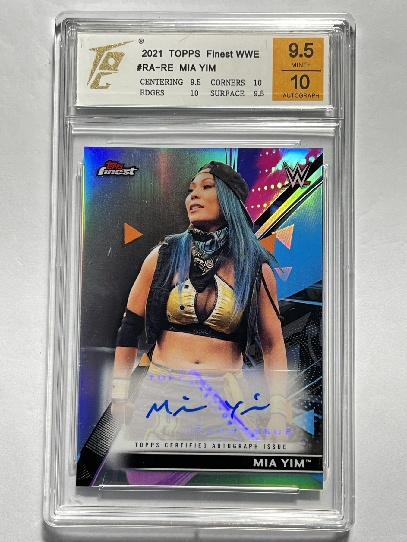 【德藏】·第5期 ·卡牌拍卖 -{ NBA,MLB,WWE···超多亲签卡 } 全场包邮 Topps 2021 WWE MIA YIM 亲签卡 TQG 极限9.5 签名10