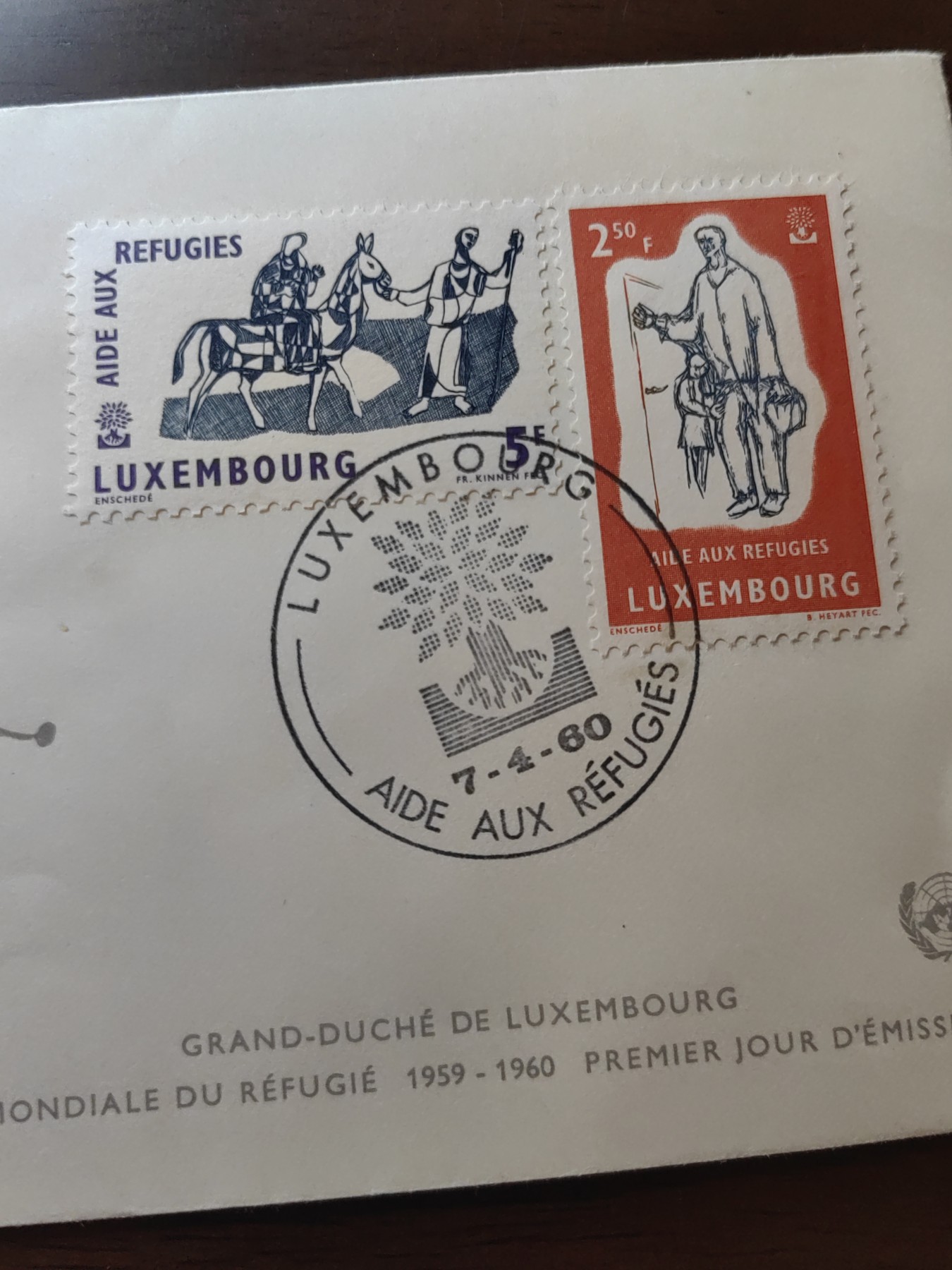 外国邮品精品专场（秒杀）第①②场 1960-4-7国际难民年纪念邮封涉及多个国家（摩洛哥'西德'希腊'卢堡森'瑞典'意大利）6件