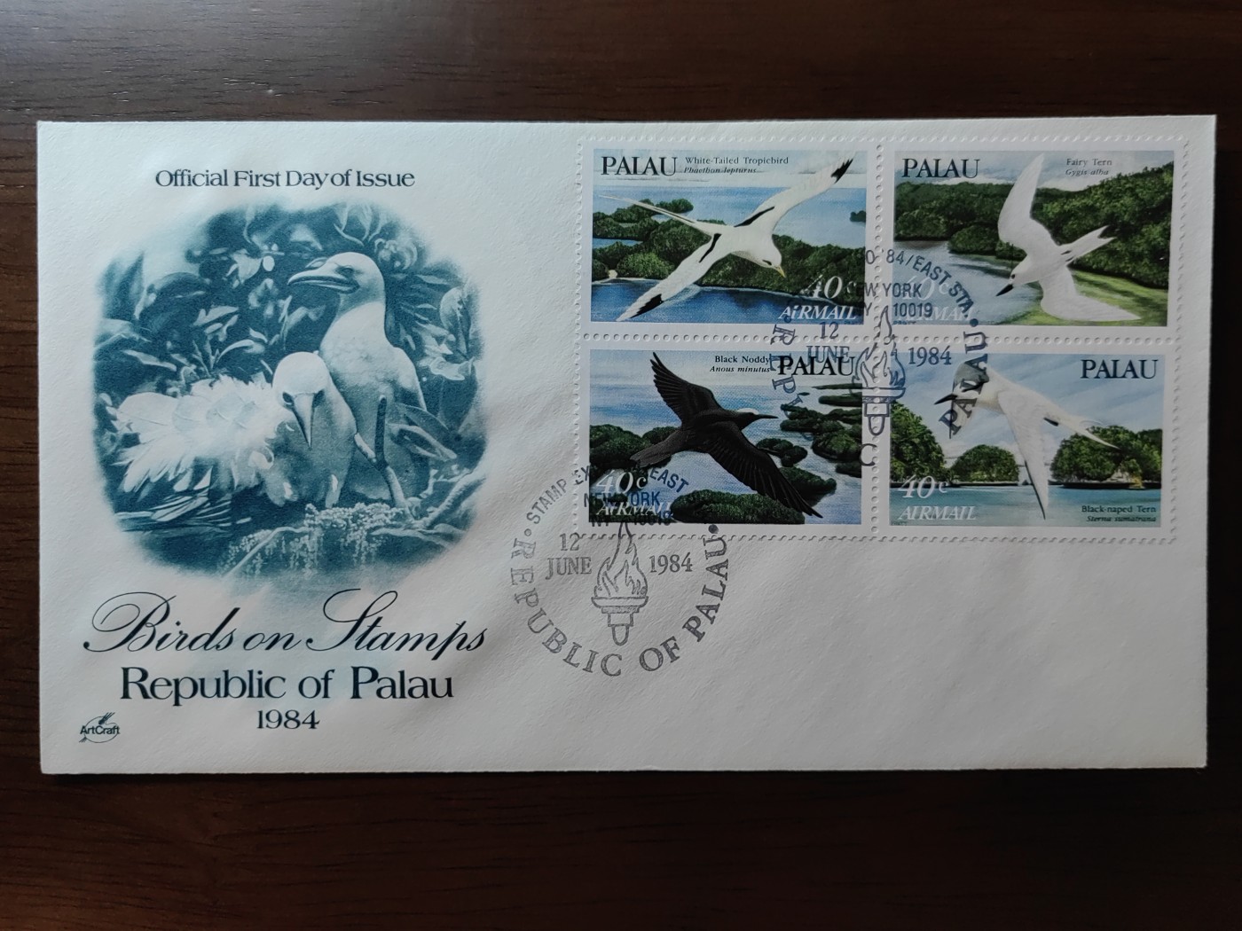 外国邮品精品专场（秒杀）第①②场 帕劳  1984  动物  鸟类  海鸟 海鸥海燕  4方连