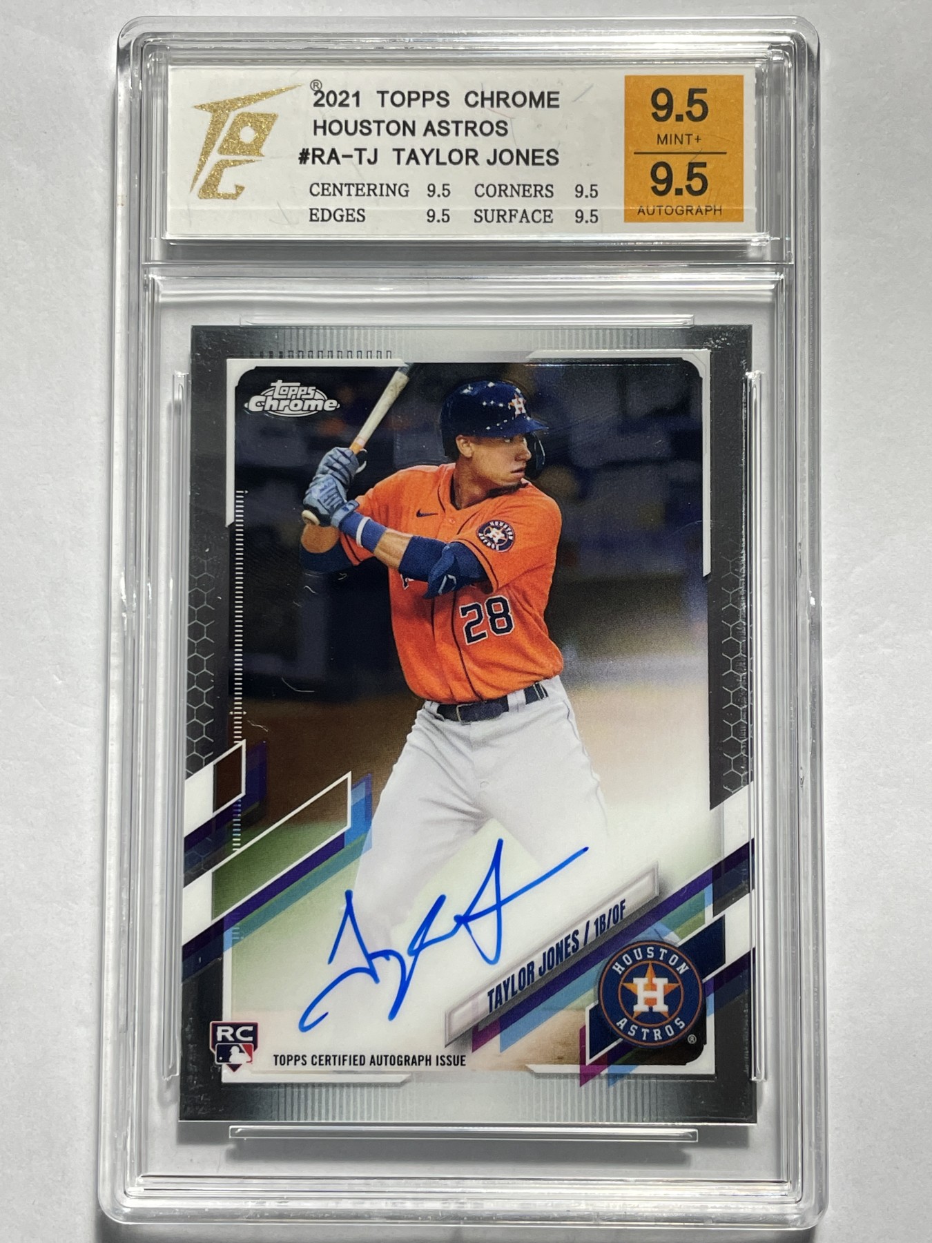 【德藏】·第5期 ·卡牌拍卖 -{ NBA,MLB,WWE···超多亲签卡 } 全场包邮 Topps Bowman 2021 MLB 休斯顿太空人队 TAYLOR JONES 新秀 亲签卡 卡签 TQG 9.5