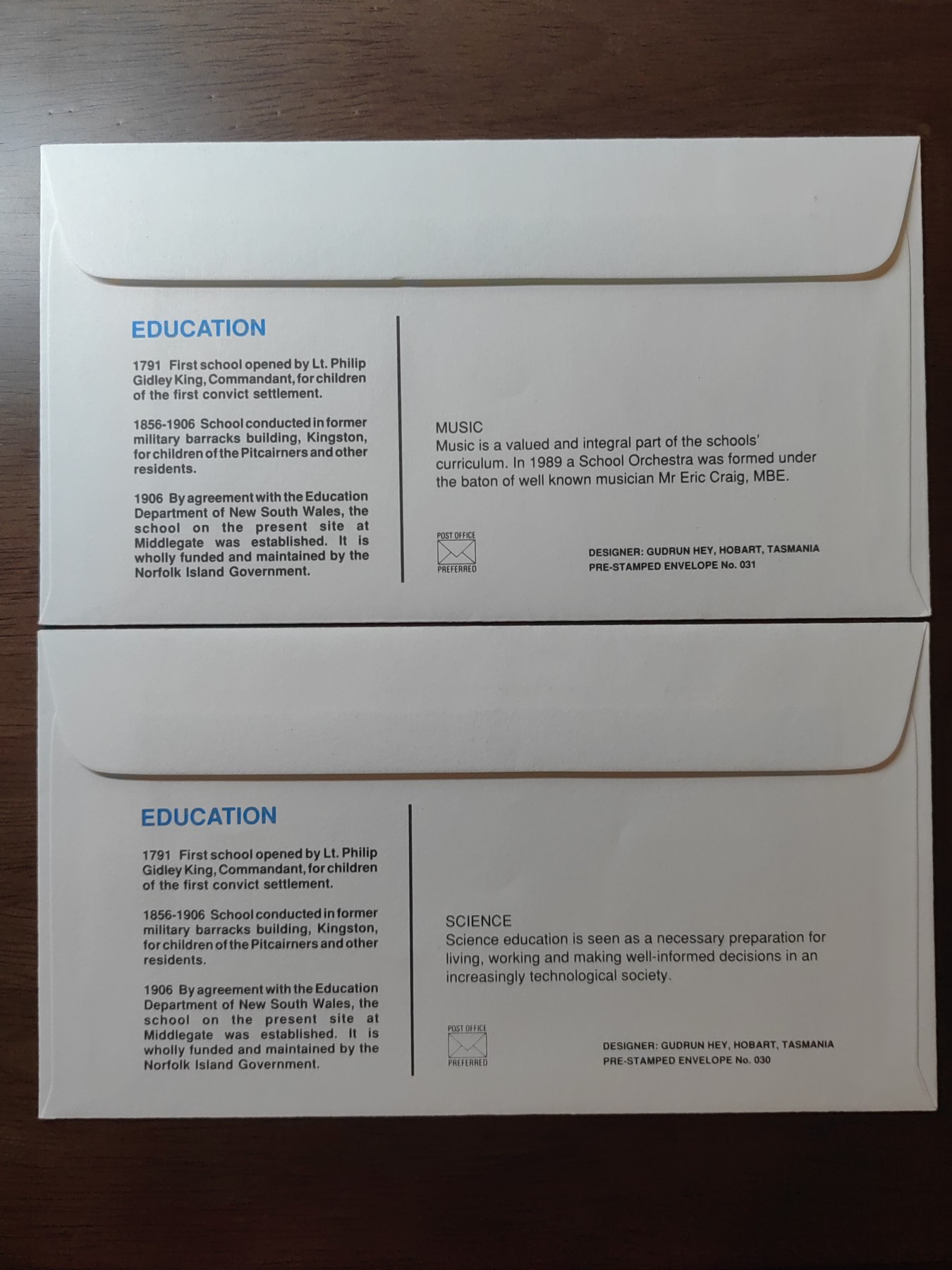 外国邮品精品专场（秒杀）第①②场 诺福克岛 1989.11.21 校园纪念邮封