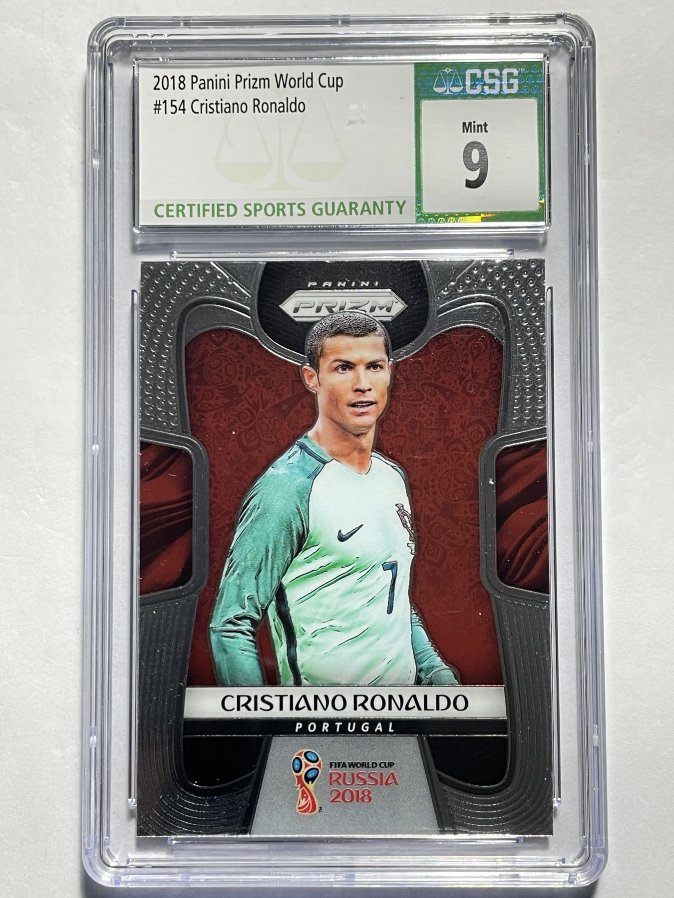 【德藏】·第5期 ·卡牌拍卖 -{ NBA,MLB,WWE···超多亲签卡 } 全场包邮 Panini Prizm 2018俄罗斯世界杯 葡萄牙 C罗 CSG 9