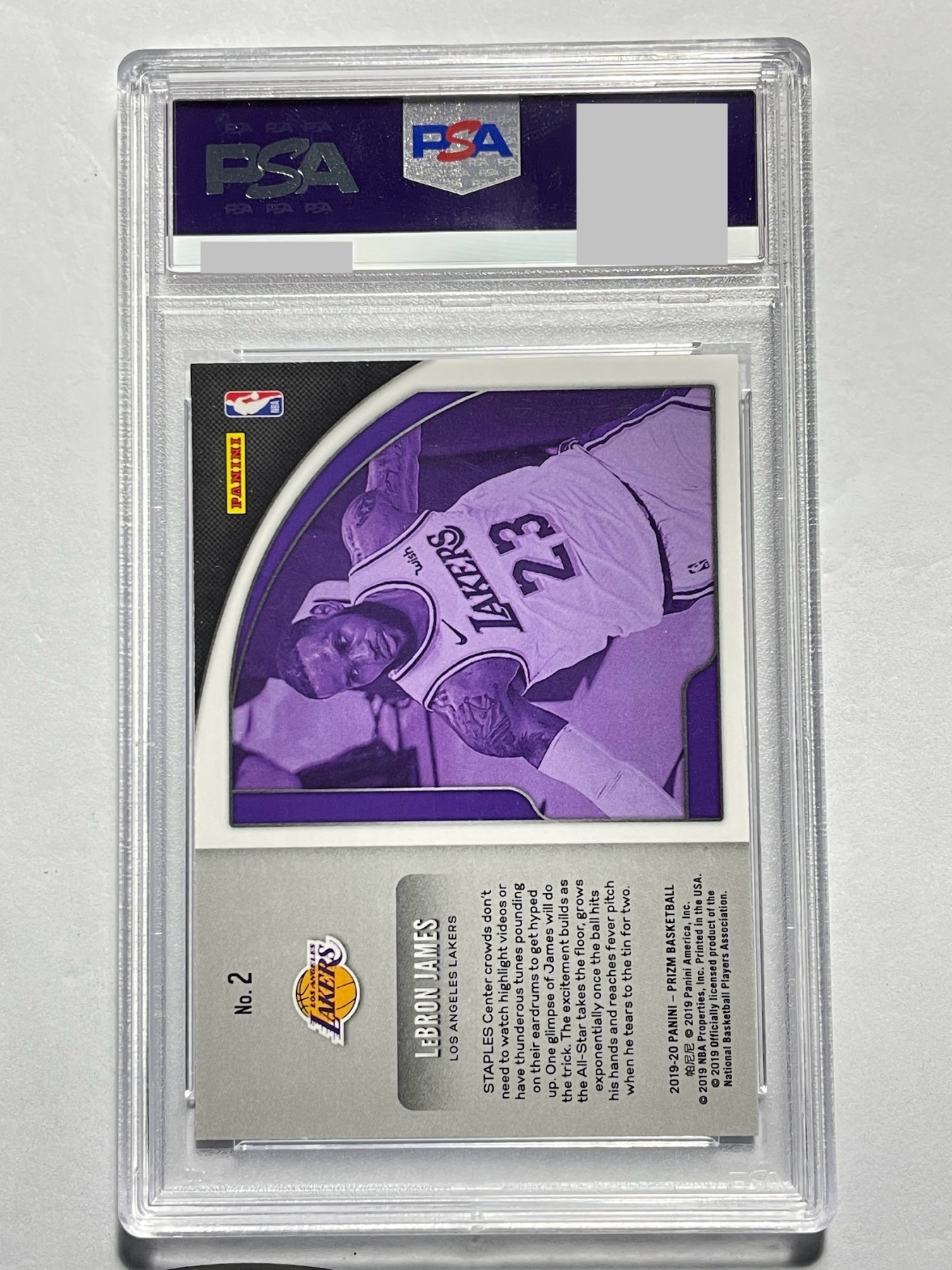 【德藏】·第5期 ·卡牌拍卖 -{ NBA,MLB,WWE···超多亲签卡 } 全场包邮 Panini 2019 Prizm 洛杉矶湖人队 勒布朗·詹姆斯 特卡 PSA 9