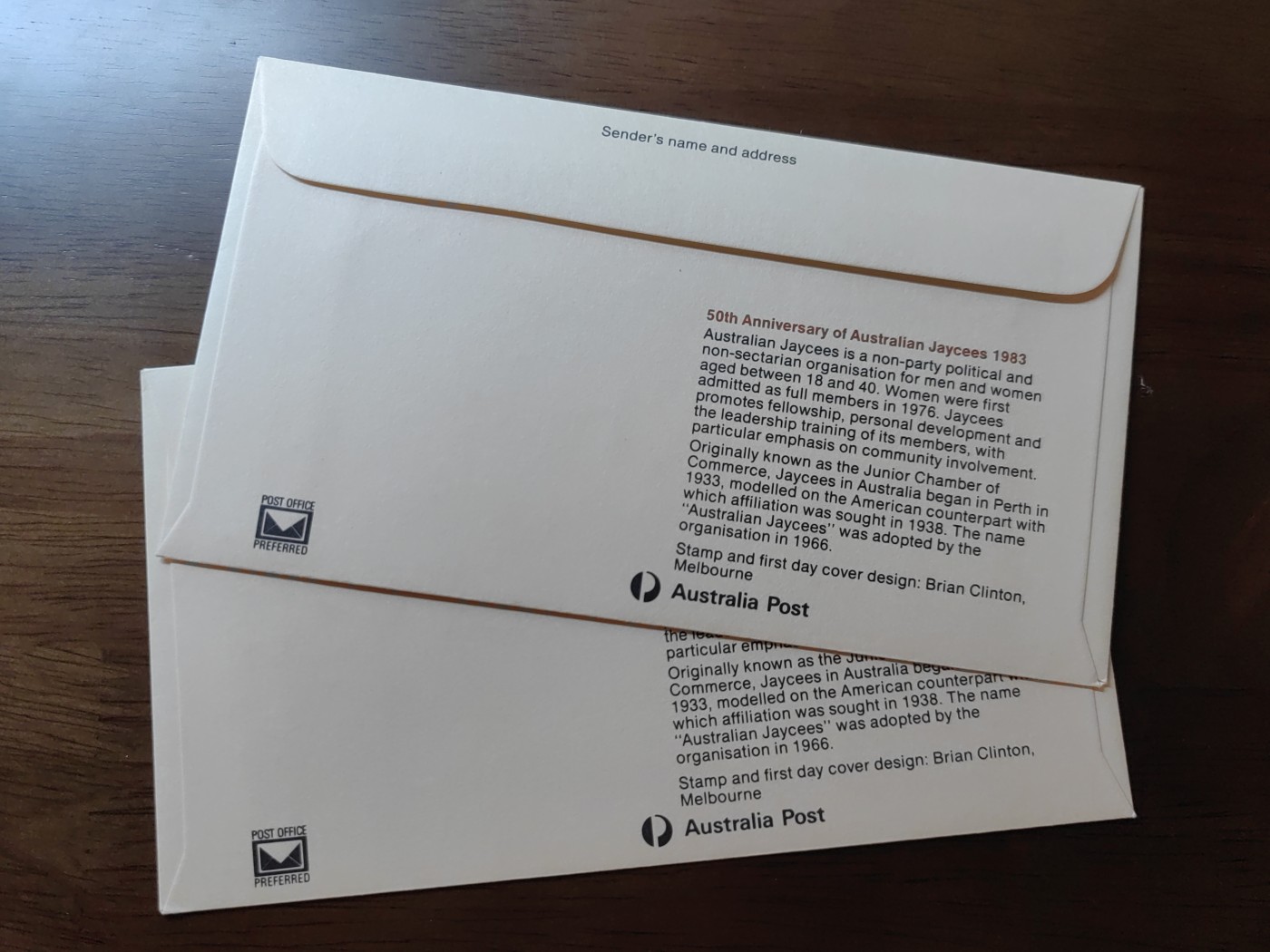 外国邮品精品专场（秒杀）第①②场 澳大利亚83年 青年商会