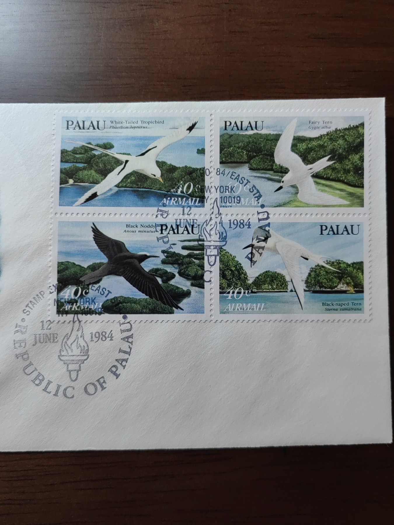 外国邮品精品专场（秒杀）第①②场 帕劳  1984  动物  鸟类  海鸟 海鸥海燕  4方连