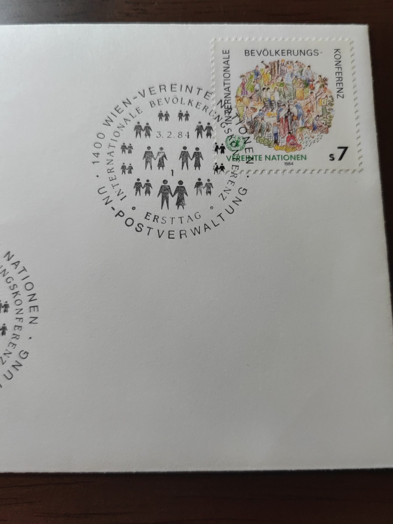 外国邮品精品专场（秒杀）第①②场 联合国1984年 国际人口会议 