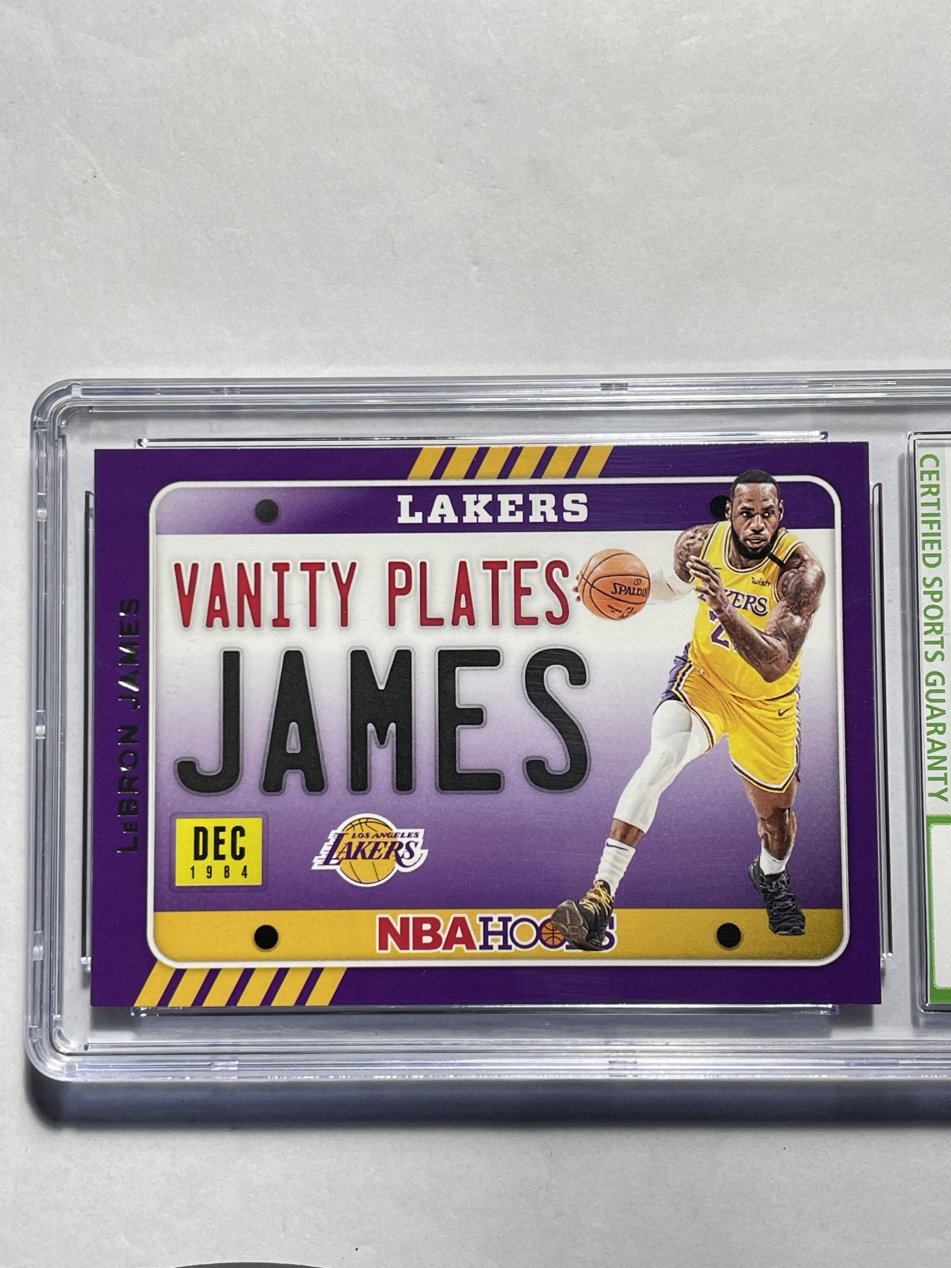 【德藏】·第5期 ·卡牌拍卖 -{ NBA,MLB,WWE···超多亲签卡 } 全场包邮 Panini 2020-21赛季 Hoops 洛杉矶湖人队 勒布朗·詹姆斯 特卡 CSG 9