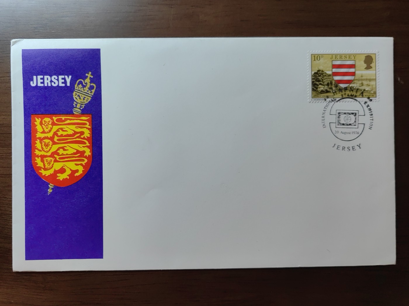 外国邮品精品专场（秒杀）第①②场 英国泽西岛1976 英吉利海峡地图