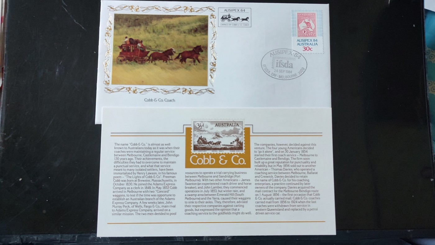 一月邮币社第五期拍卖国际邮票专场 1984年澳大利亚马拉车袋鼠地图首日封带卡