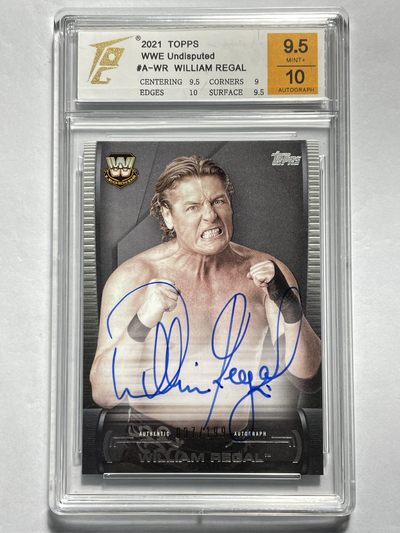 【德藏】·第5期 ·卡牌拍卖 -{ NBA,MLB,WWE···超多亲签卡 } 全场包邮 - Topps 2021 WWE WILLIAM REGAL 199编 亲签限编卡 卡签 TQG 9.5 签名10