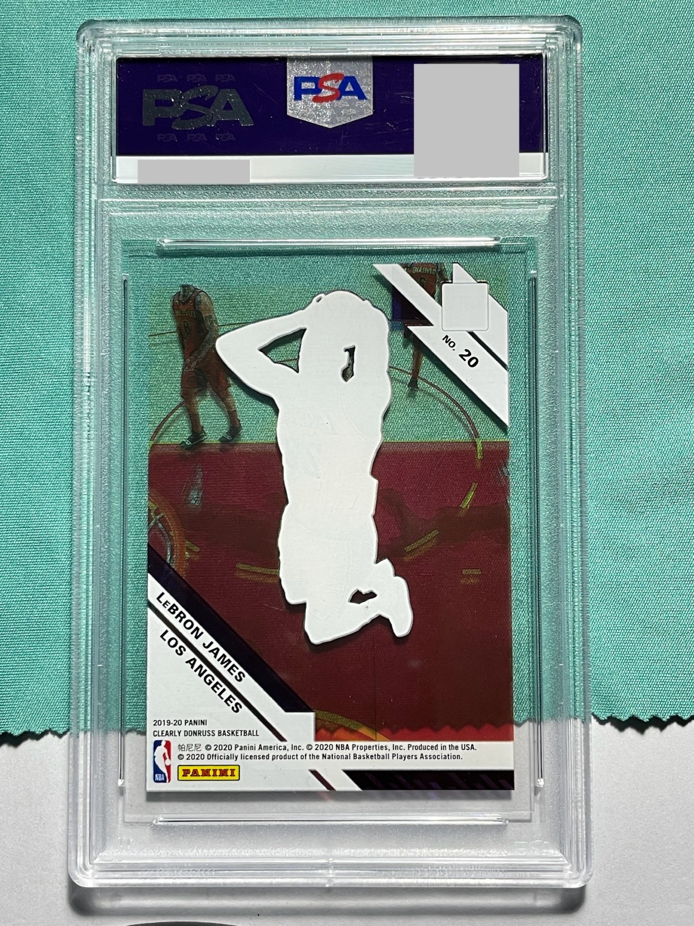 【德藏】·第5期 ·卡牌拍卖 -{ NBA,MLB,WWE···超多亲签卡 } 全场包邮 Panini 2019 Donruss 洛杉矶湖人队 勒布朗·詹姆斯 透明特卡 PSA 9