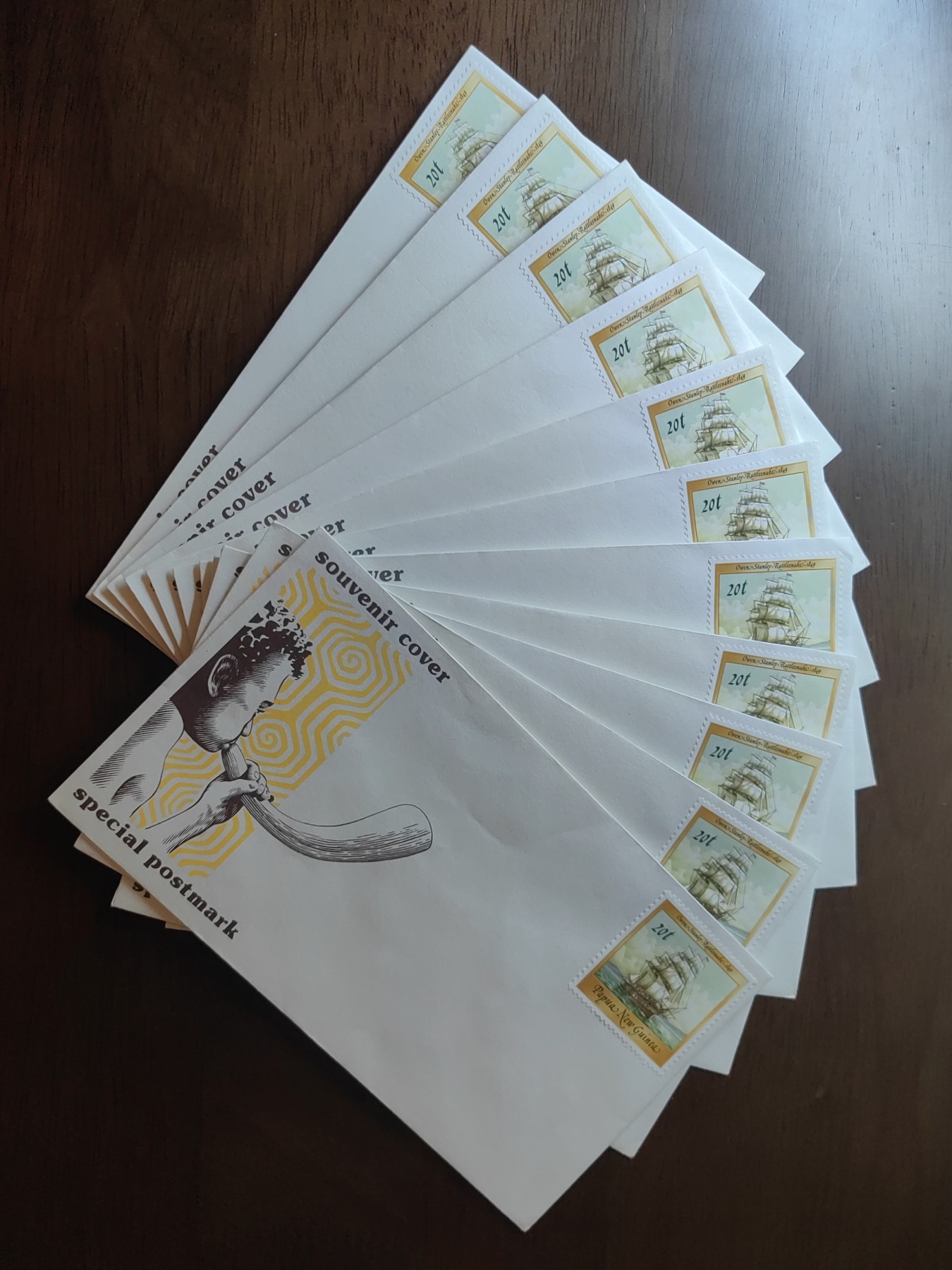 外国邮品精品专场（秒杀）第①②场 1989巴布亚新几内亚 特别邮戳纪念封共11件