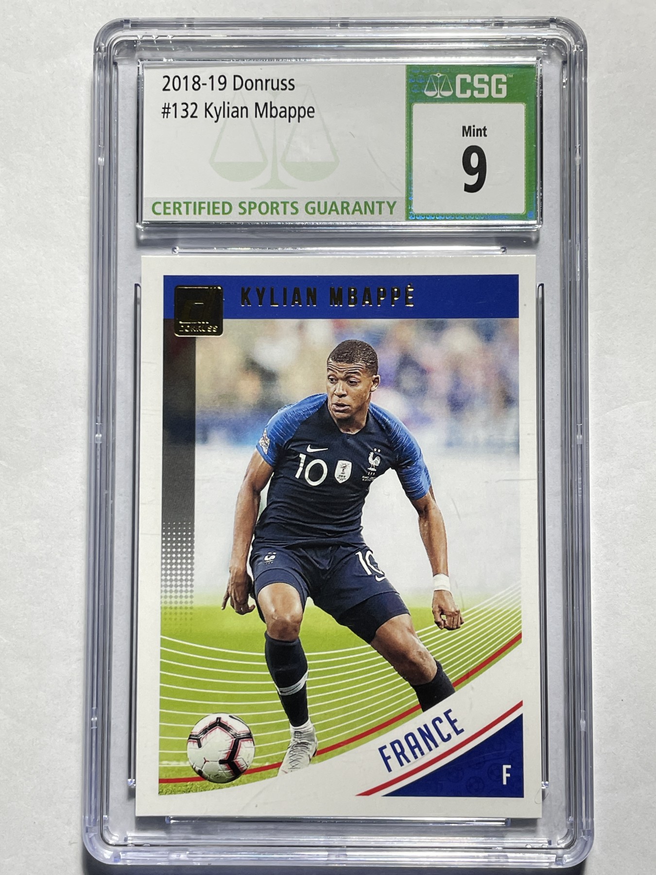 【德藏】·第5期 ·卡牌拍卖 -{ NBA,MLB,WWE···超多亲签卡 } 全场包邮 Panini Donruss 2018-19赛季 法国 姆巴佩 CSG 9