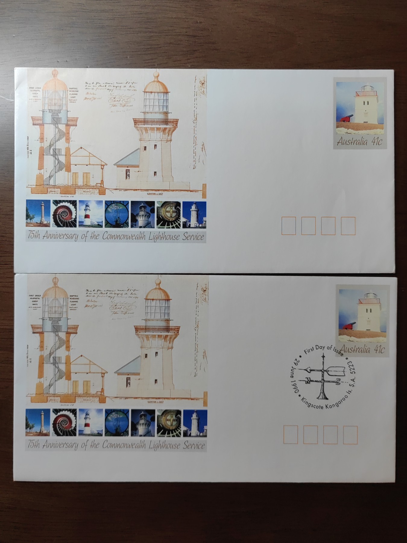 外国邮品精品专场（秒杀）第①②场 澳大利亚1990 灯塔建筑成立75周年纪念