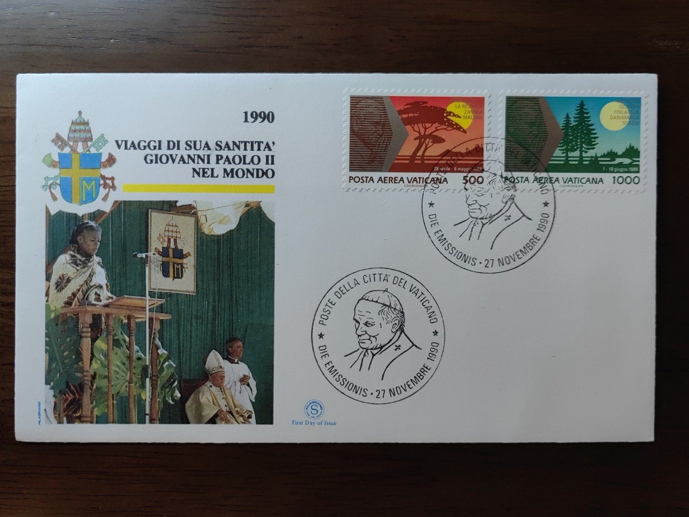 外国邮品精品专场（秒杀）第①②场 意大利1990 教皇纪念邮封