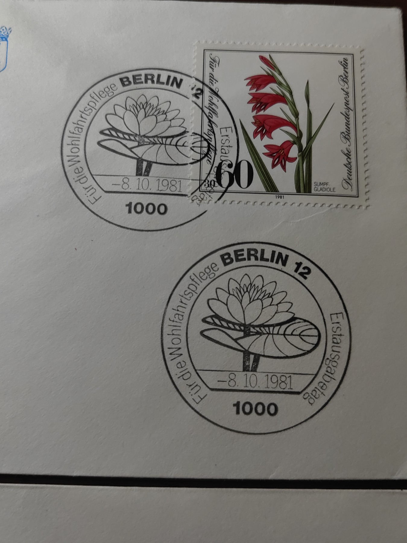 外国邮品精品专场（秒杀）第①②场 德国西柏林1981 濒危植物花卉 邮封2件