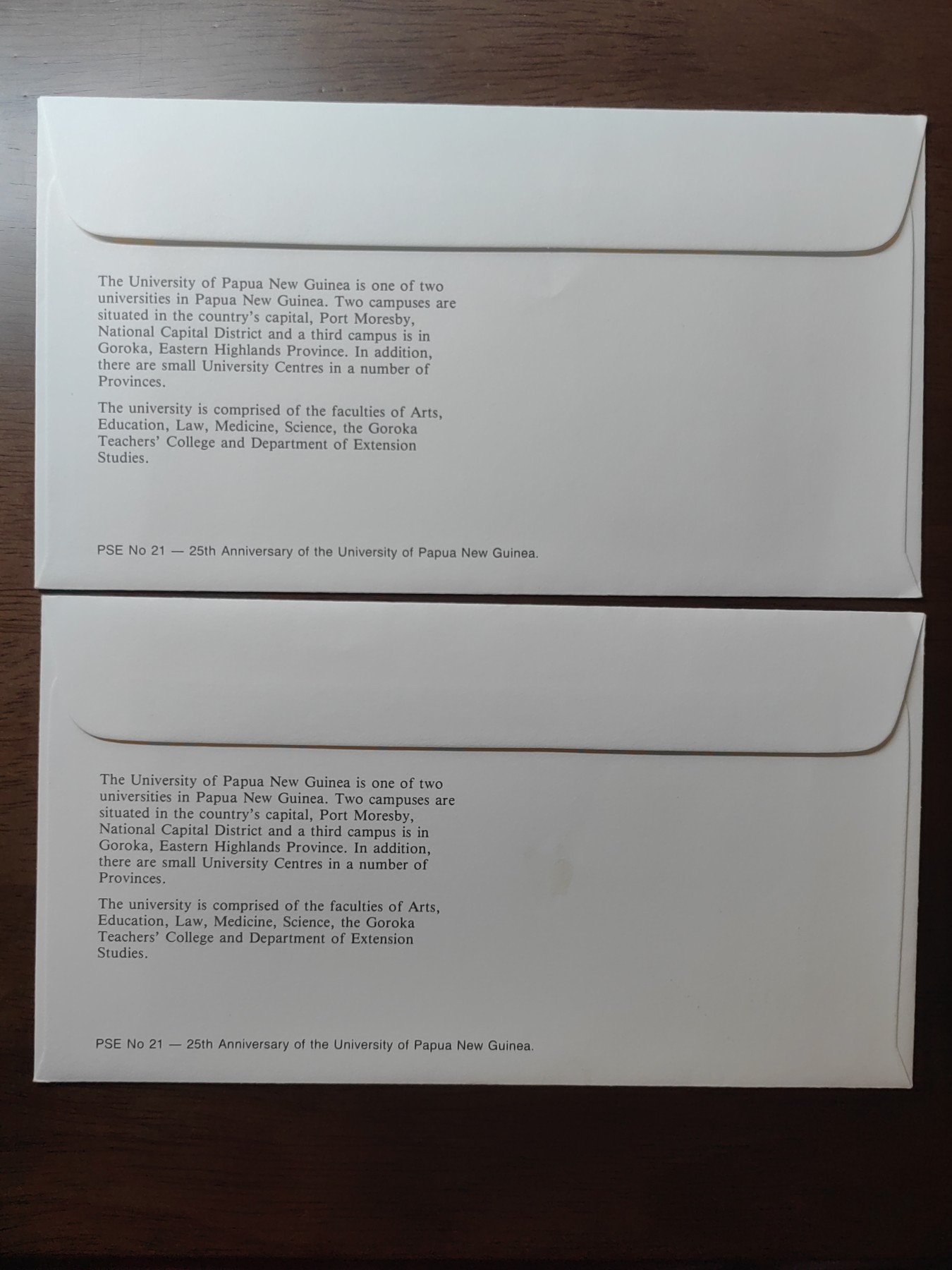 外国邮品精品专场（秒杀）第①②场 巴布新几内亚大学25周年纪念邮封