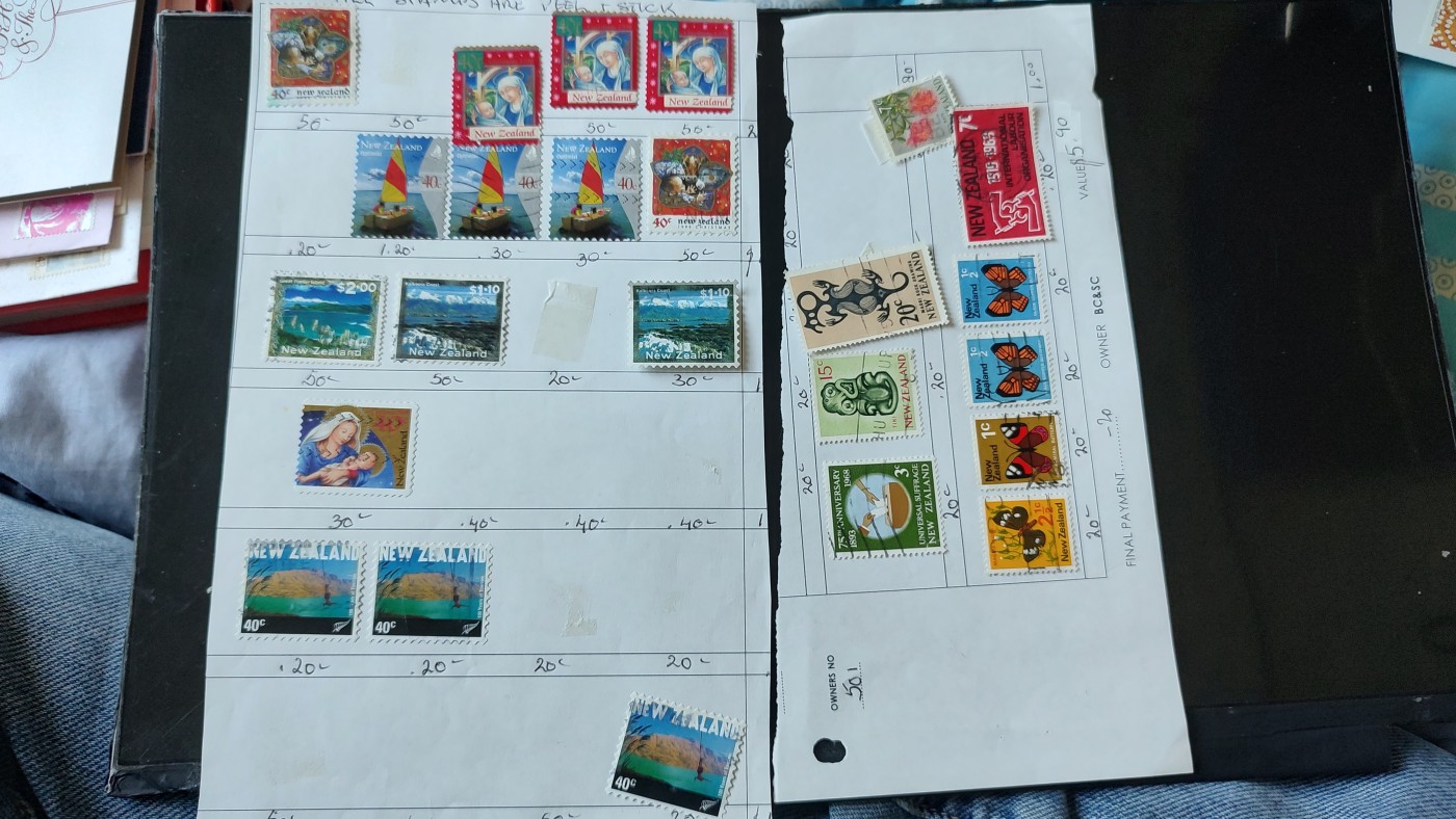 一月邮币社第五期拍卖国际邮票专场 新西兰信销票一组20来枚