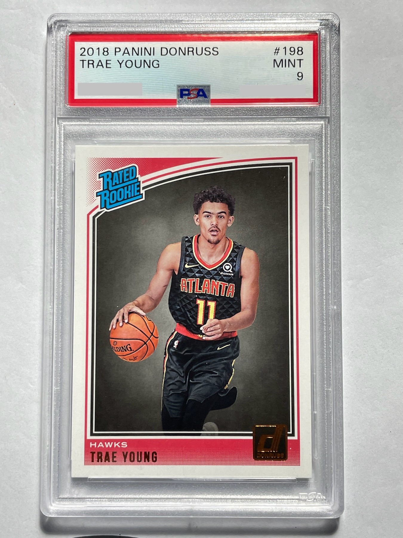 【德藏】·第5期 ·卡牌拍卖 -{ NBA,MLB,WWE···超多亲签卡 } 全场包邮 Panini 2018 Donruss 亚特兰大老鹰队 特雷·杨 新秀 PSA 9