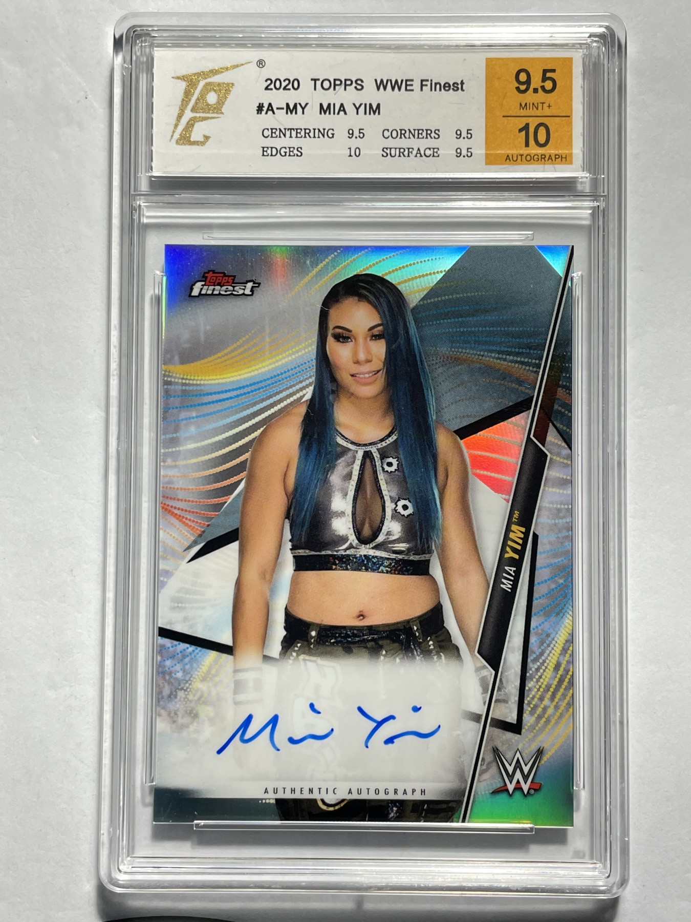 【德藏】·第5期 ·卡牌拍卖 -{ NBA,MLB,WWE···超多亲签卡 } 全场包邮 Topps 2020 WWE MIA YIM 亲签卡 卡签 TQG 9.5 签名10