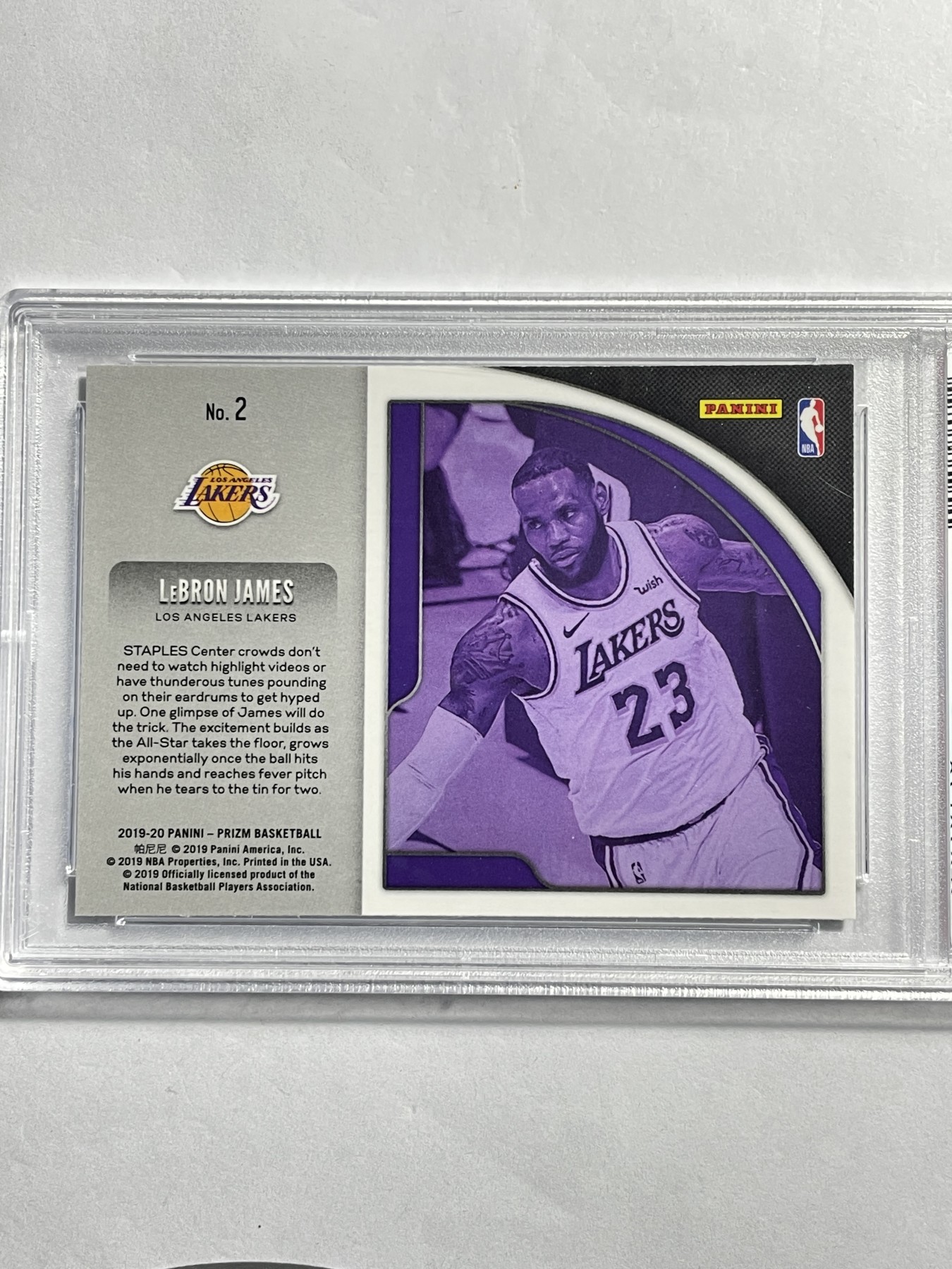 【德藏】·第5期 ·卡牌拍卖 -{ NBA,MLB,WWE···超多亲签卡 } 全场包邮 Panini 2019 Prizm 洛杉矶湖人队 勒布朗·詹姆斯 特卡 PSA 9