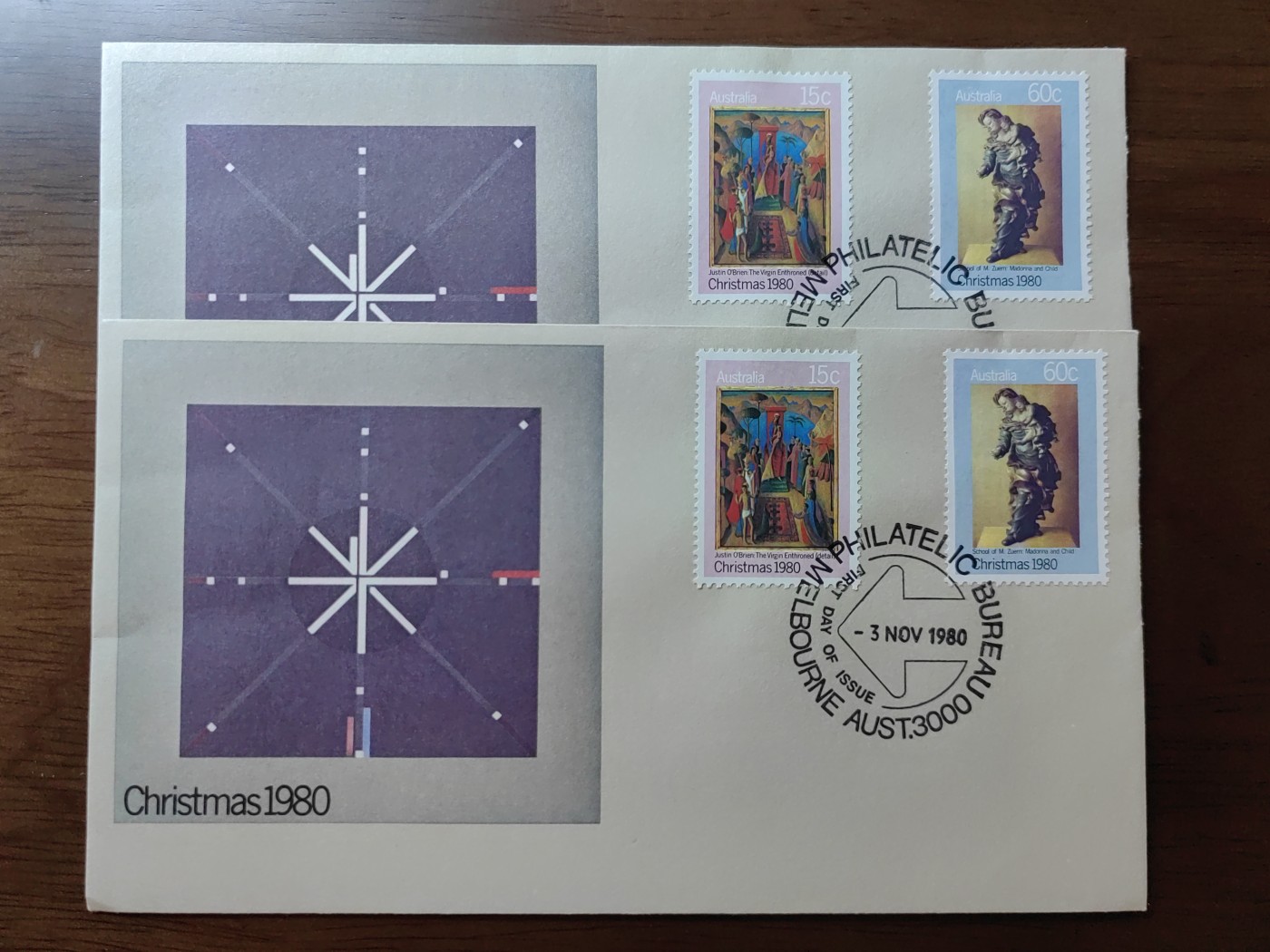 外国邮品精品专场（秒杀）第①②场 1980年 澳大利亚 圣诞节快乐邮封
