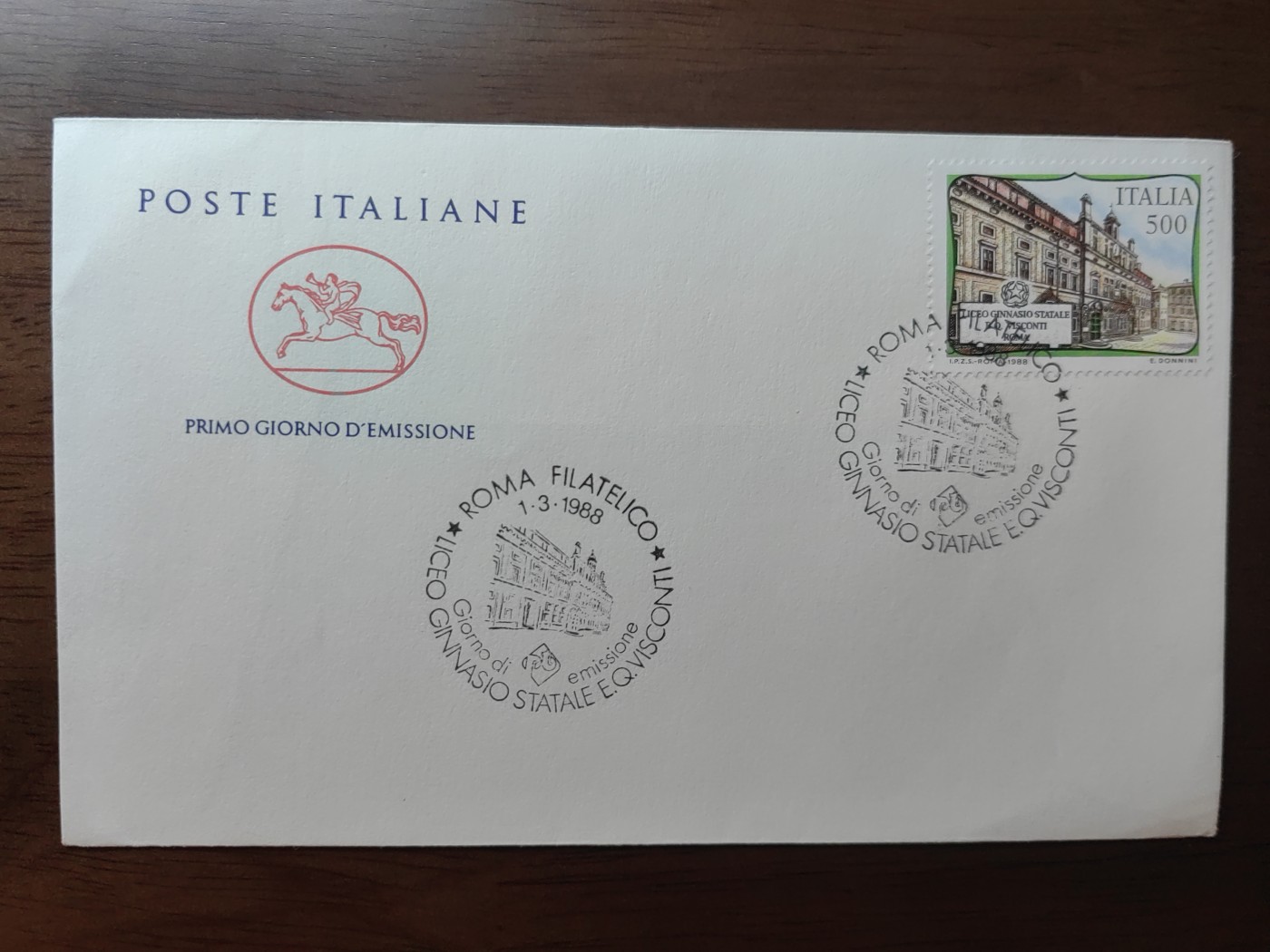 外国邮品精品专场（秒杀）第①②场 1988年米兰的帕里尼中学纪念邮封