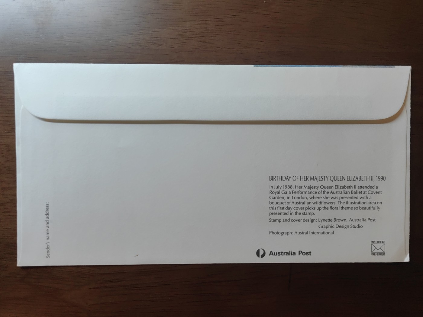 外国邮品精品专场（秒杀）第①②场 1990年女王陛下生日快乐纪念邮封