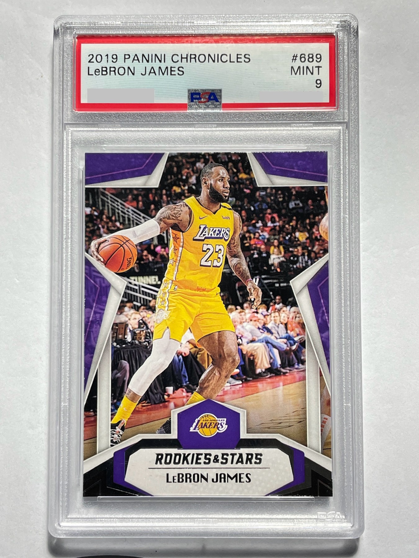 【德藏】·第5期 ·卡牌拍卖 -{ NBA,MLB,WWE···超多亲签卡 } 全场包邮 Panini 2019 编年史 洛杉矶湖人队 勒布朗·詹姆斯 特卡 PSA 9