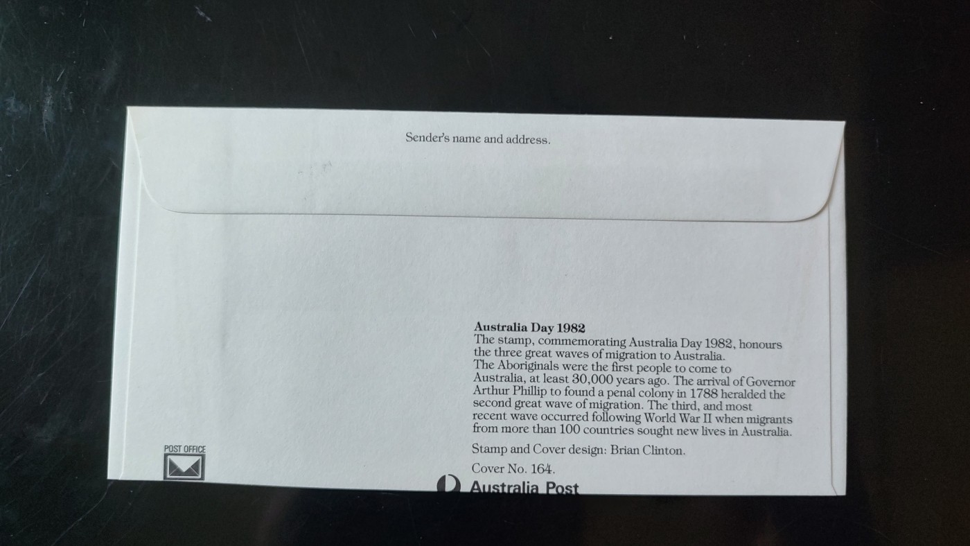 一月邮币社第五期拍卖国际邮票专场 1982年澳大利亚纪念日首日封