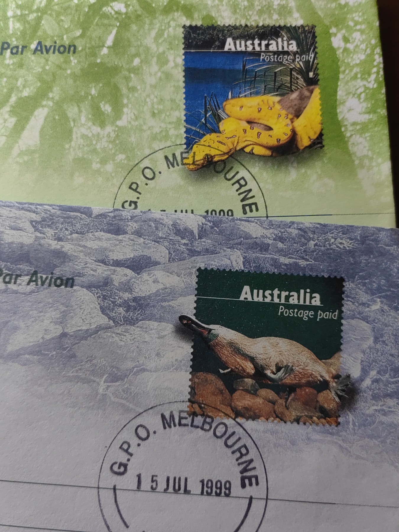 外国邮品精品专场（秒杀）第①②场 澳大利亚动物主题 邮简封4件