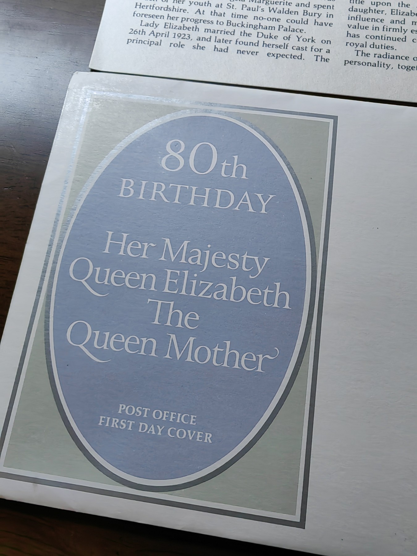 外国邮品精品专场（秒杀）第①②场 英国1980年  玛丽王太后八十寿辰