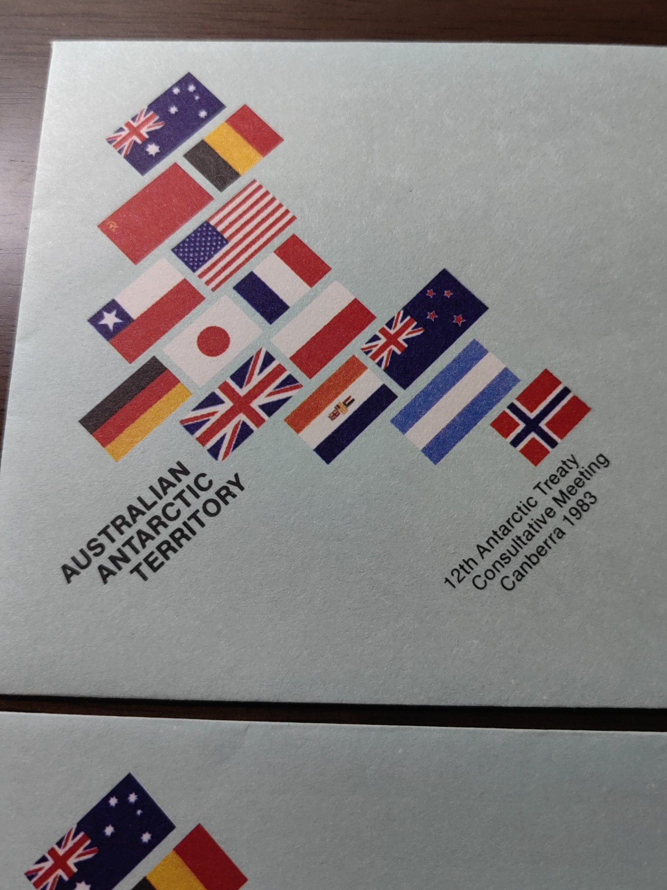 外国邮品精品专场（秒杀）第①②场 澳大利亚第12次南极条约 ， 1983年9月13日至27日。