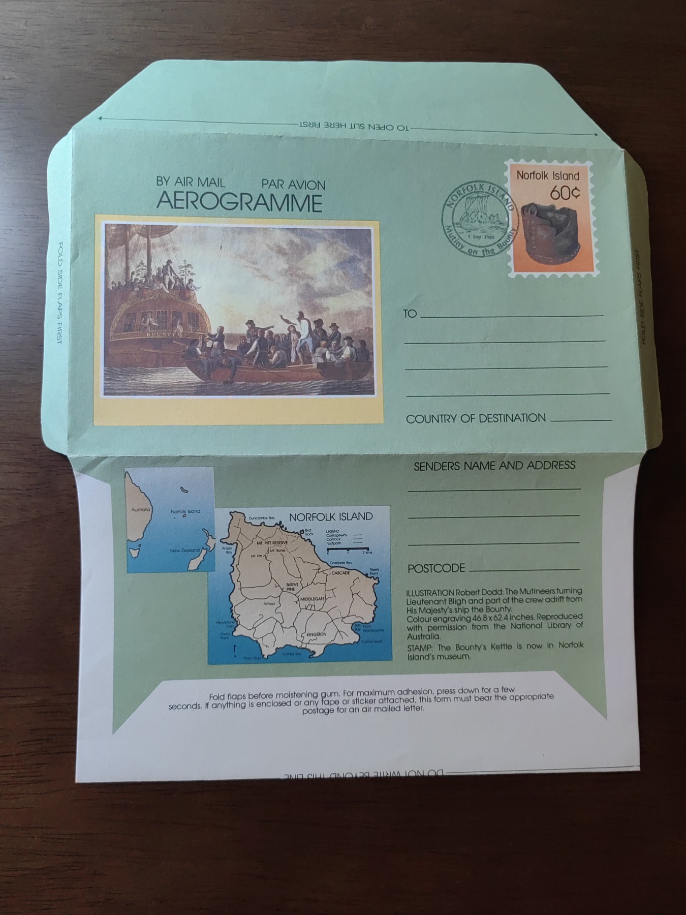 外国邮品精品专场（秒杀）第①②场 澳大利亚剪切船和邮在赏金号上简封